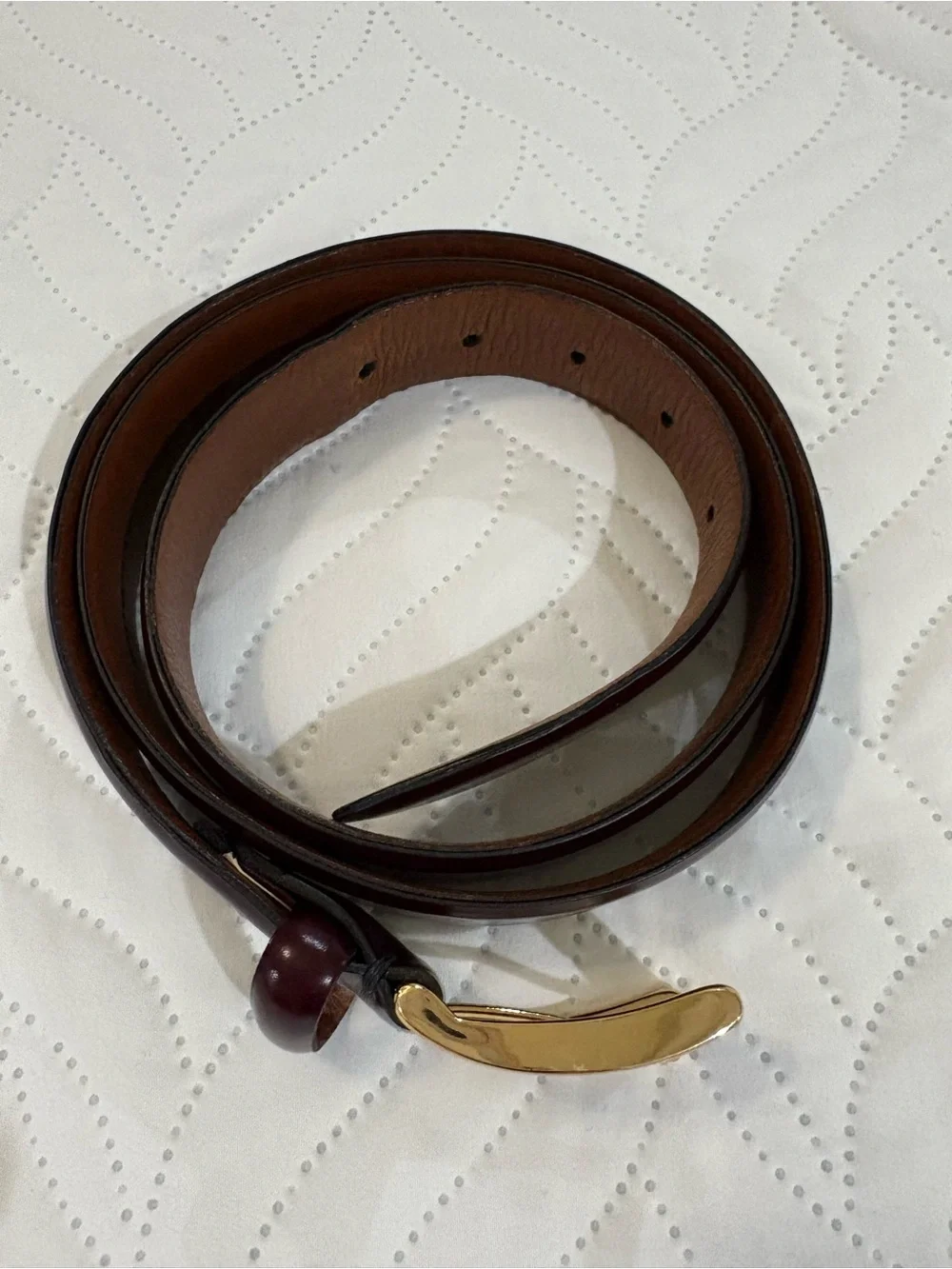 Vintage Cole Haan A1931 Leather Belt | Men’s 40 | Made in USA | Burgundy/Oxblood